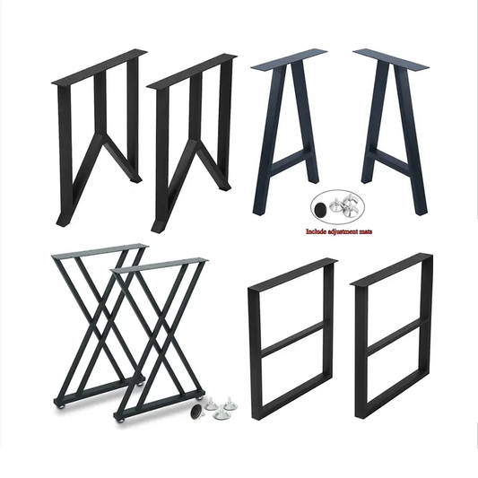 Customized Wrought Iron Table Legs Furniture Metal Hardware Bracket For Dining Table