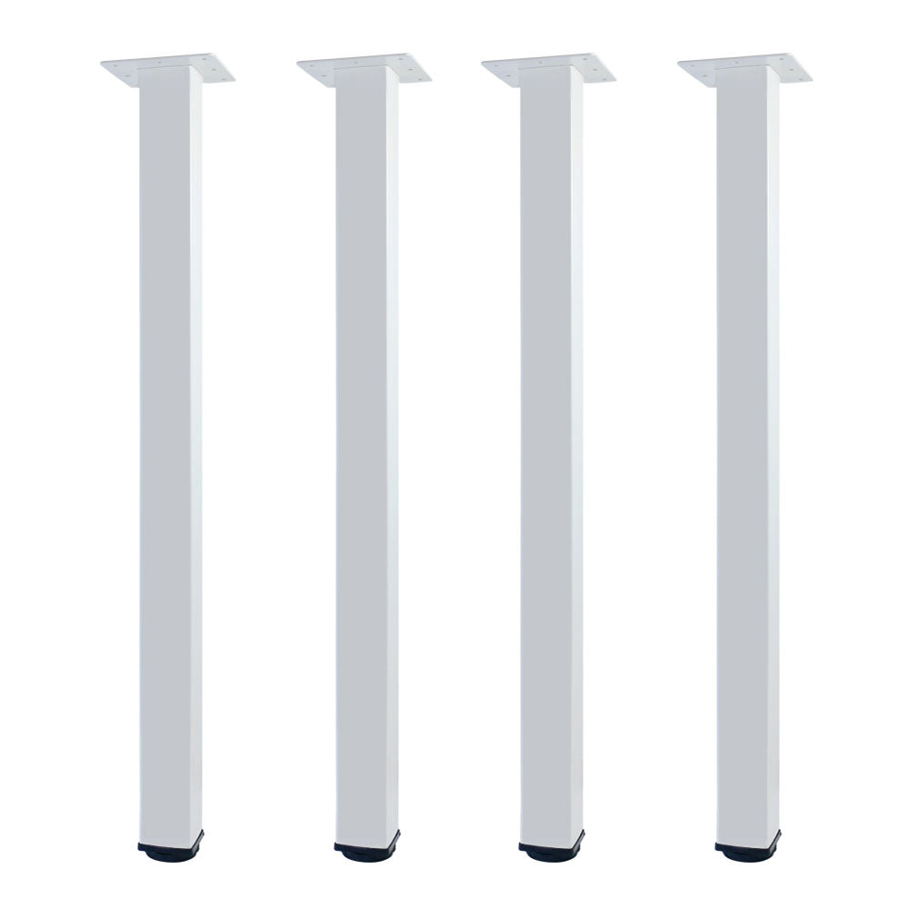 QLLY Adjustable Metal Furniture Legs, Square Office Table Furniture Leg, Set of 4