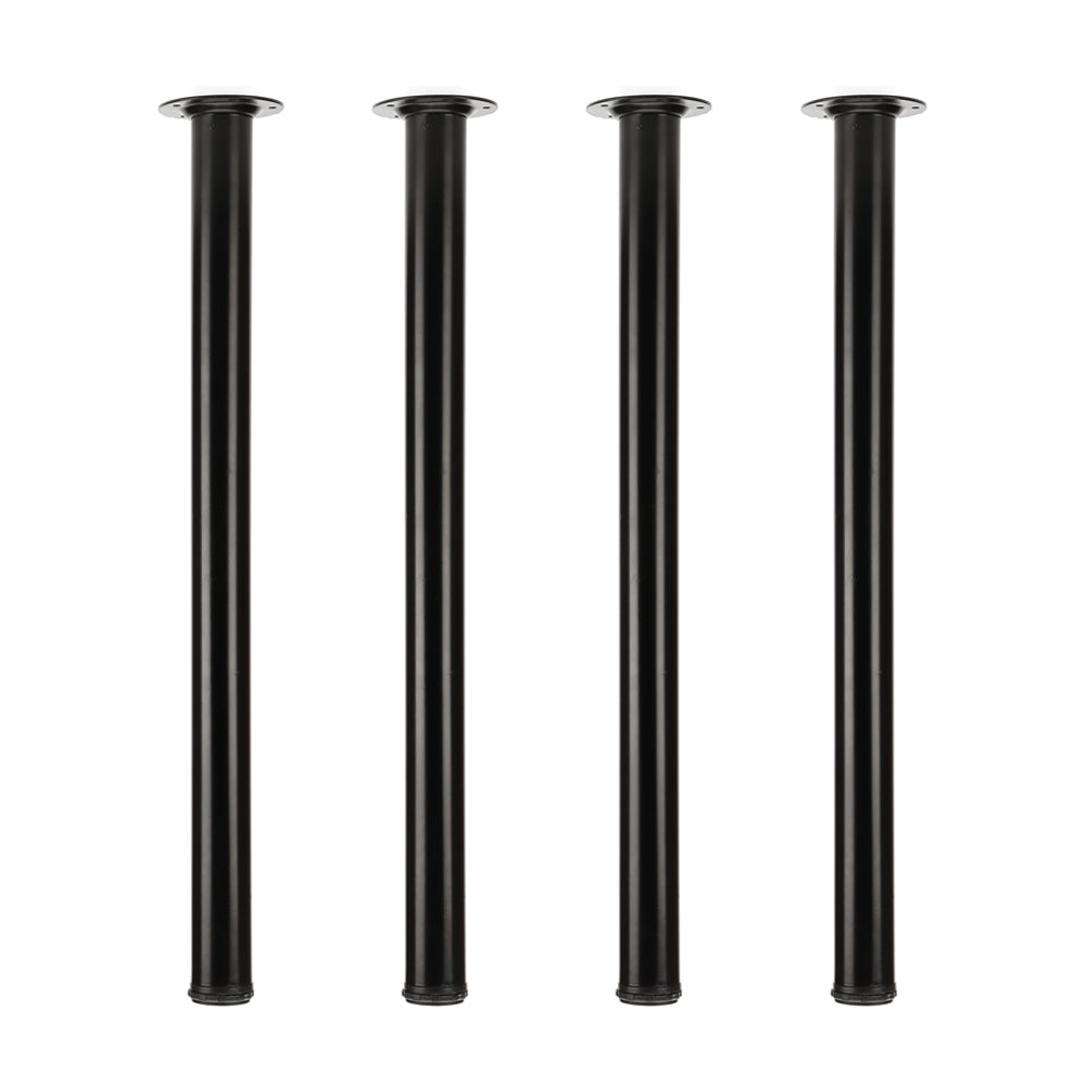 QLLY Adjustable Tall Metal Desk Legs, Office Table Furniture Leg Set, Set of 4