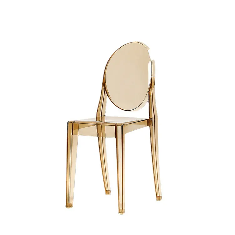 Customized  Wholesale Luxury Modern Outdoor Wedding Event Party Hotel Banquet Transparent Crystal Acrylic Chair Plastic Ghost Dining Chair