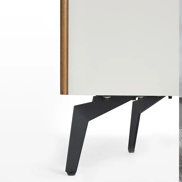 Customized Black Thickened Sofa Metal Support Feet Tea Table Adjusting Feet 7-shaped Sickle Furniture Hardware Feet
