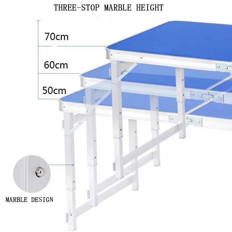 Customized Outdoor Popular Rectangle Table Portable Picnic Dining Aluminum Alloy Folding Table And Chair