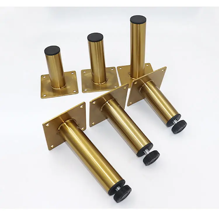 Customized Stainless Steel Adjustable TV Cabinet Cabinet Tea Table Sofa Support Leg Metal Furniture Hardware Leg