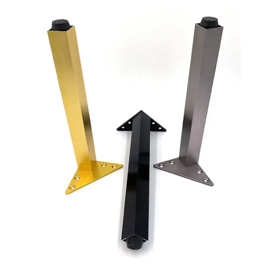 Customized Aluminum Alloy Adjustable Furniture Support Leg Wire Drawing TV Cabinet, Metal Sofa Leg Tea Table Leg