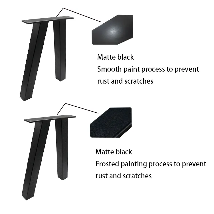 Customized New American Simple And Detachable Eight-shaped X-shaped Matte Frosted Desk Negotiation Table Legs