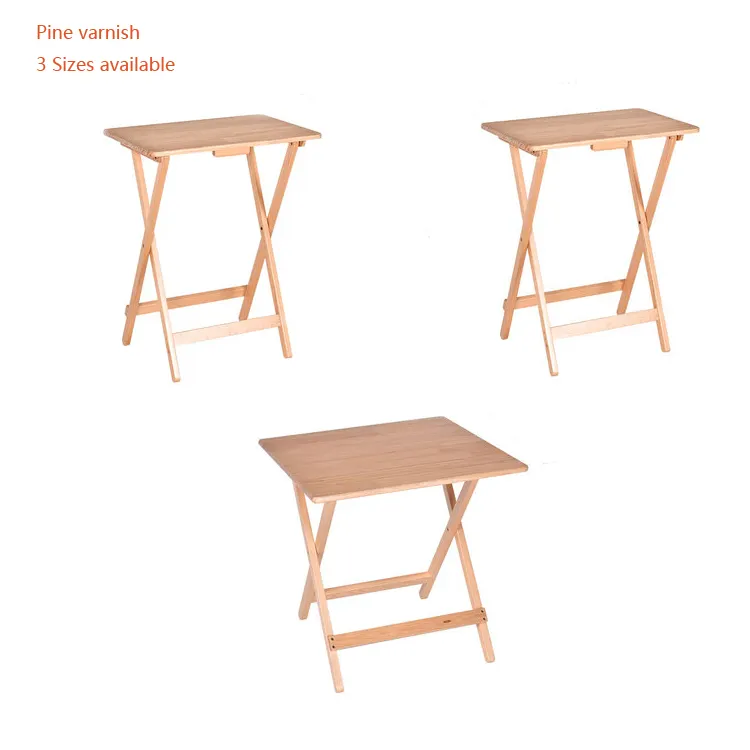Customized High Quality Solid Wood Simple Classic TV Folding Portable Rectangular Coffee Table,Learning Desk Balcony Computer Table