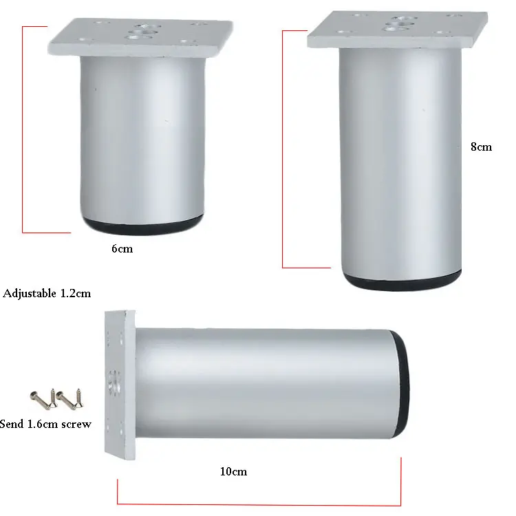 Customized Adjustable Furniture Cabinet Legs Table Legs Bathroom TV Cabinet Legs