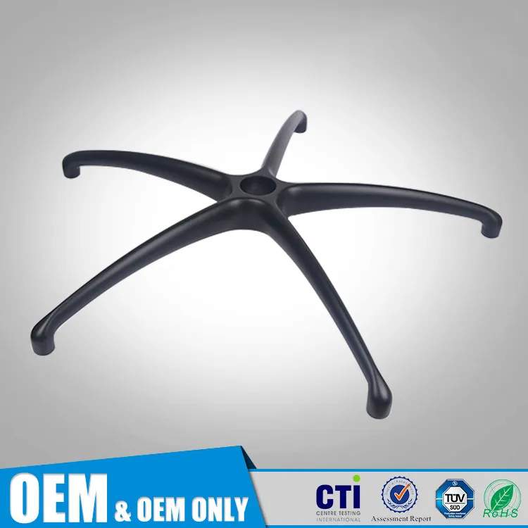 Customized Modern Metal Swivel Luxury Stainless Steel Swivel Chair 5 Star Stable Chair Base Office Aluminum Chair Base
