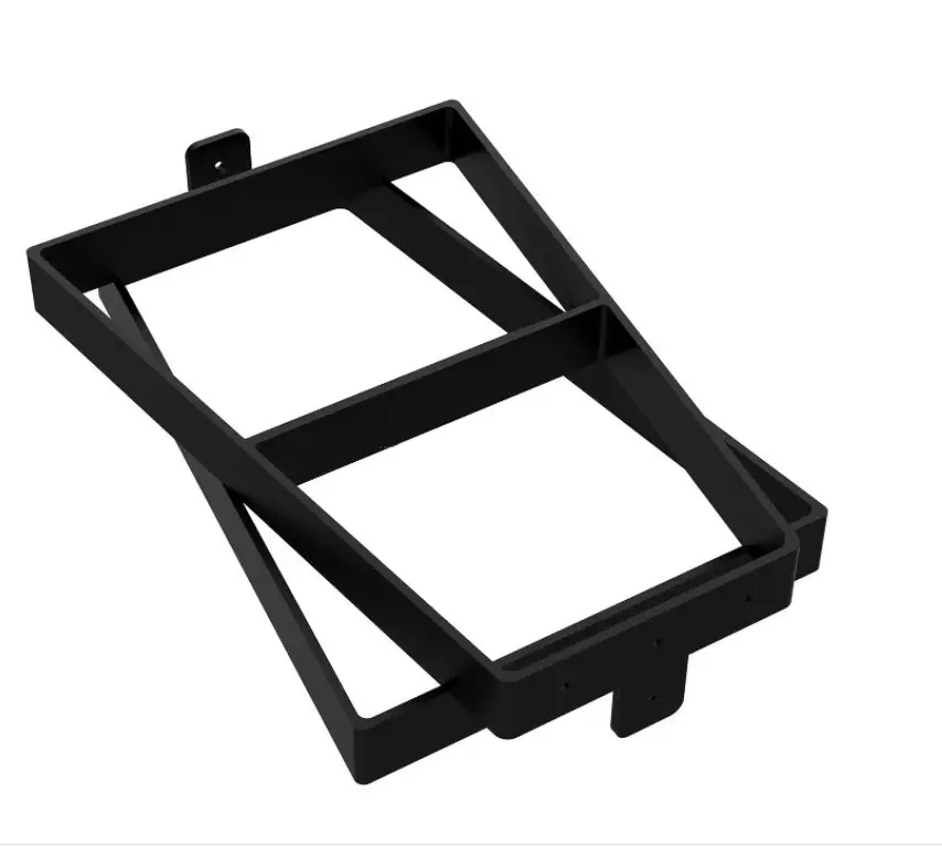 Customized Durable Heavy Duty Table Legs Black Trapezoidal Metal Coffee Table Legs