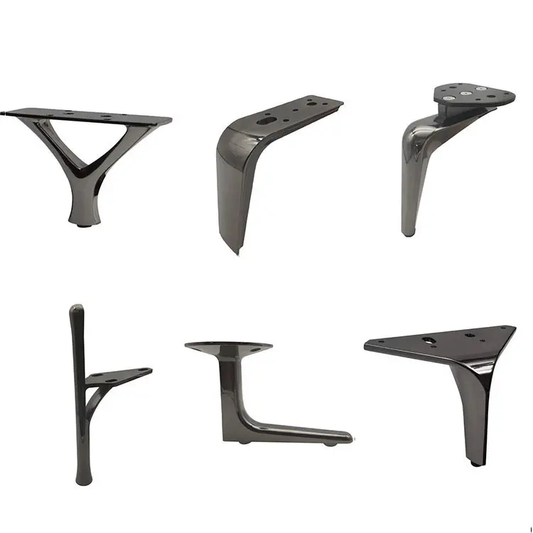 Customized Semi-circular Three-pronged Leg Aluminum Alloy Steel Sofa Feet Making Machine Solid Desk Feet