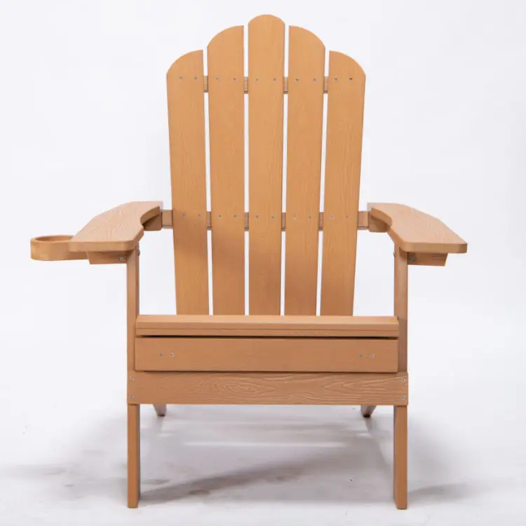 Customized  HIPS American Folding Plastic Wooden Frog Chair Adirondack Chair On The Beach