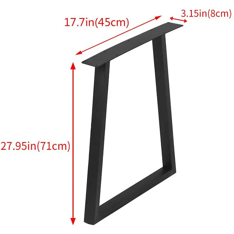 Customized Wrought Iron Table Legs Furniture Metal Hardware Bracket For Dining Table