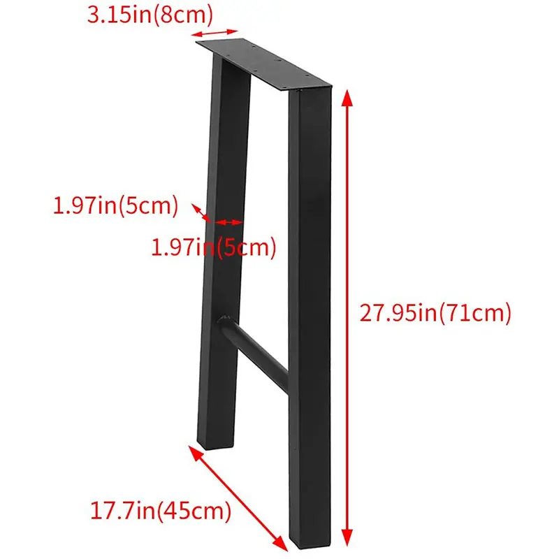 Customized Wrought Iron Table Legs Furniture Metal Hardware Bracket For Dining Table
