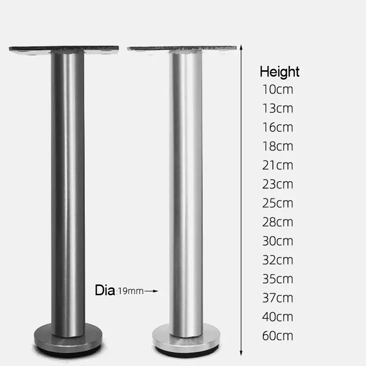 Customized Adjustable Bathroom Leg Stainless Steel Brushed TV Cabinet, Tea Table, Sofa Hardware Feet