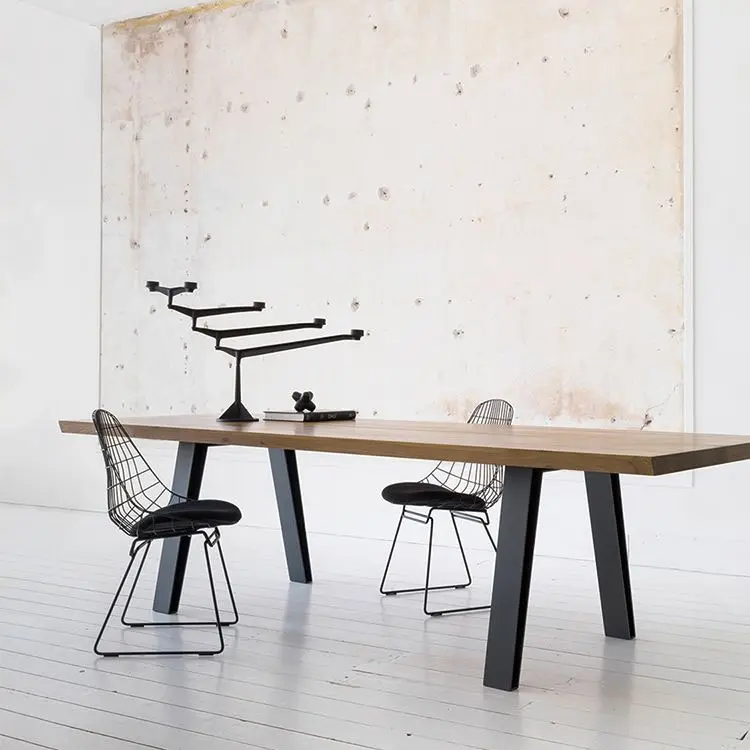 Customized American Style Simple Eight Leg Desk Office Table Negotiation Table X Leg Furniture Support Table Foot Stand