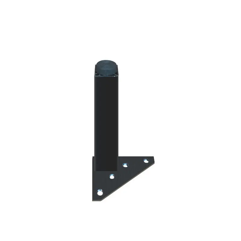 Customized  Adjustable Aluminum Alloy Furniture Bathroom Cabinet Feet Support Legs, Available In Brushed Black And Gold