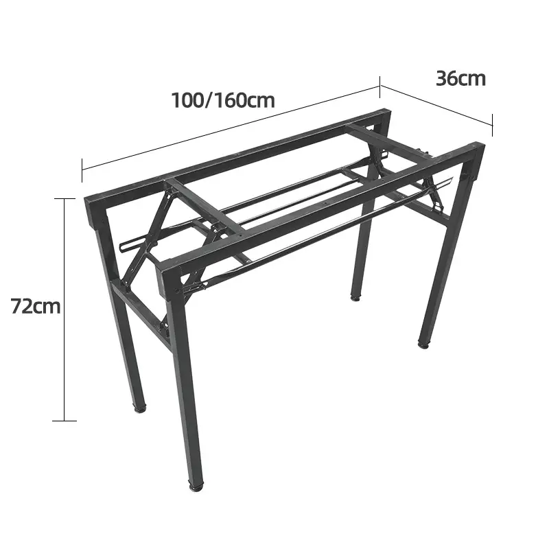 Customized Factory Wholesale Folding Table Legs Brackets Metal Rectangular Frame Table Legs