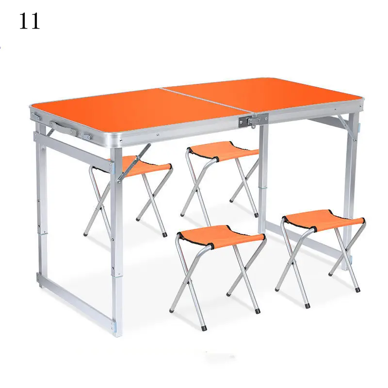 Customized Outdoor Popular Rectangle Table Portable Picnic Dining Aluminum Alloy Folding Table And Chair