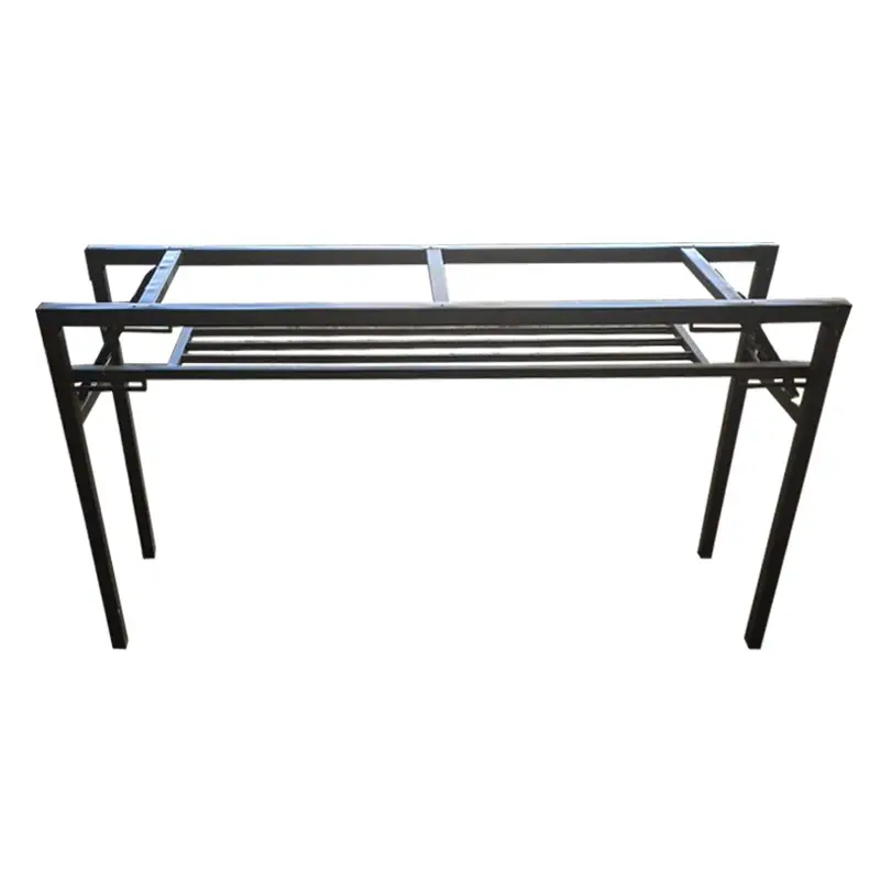 Customized Factory Wholesale Folding Table Legs Brackets Metal Rectangular Frame Table Legs