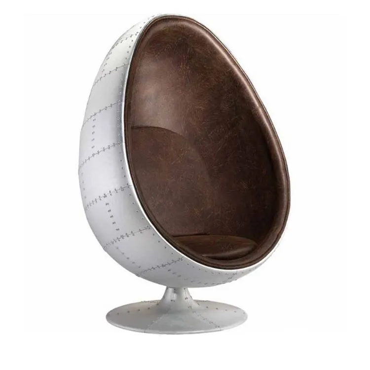 Customized  Modern Furniture Cheap Standing Swivel Fiberglass Adult Size Oval Egg Shaped Pod Chair