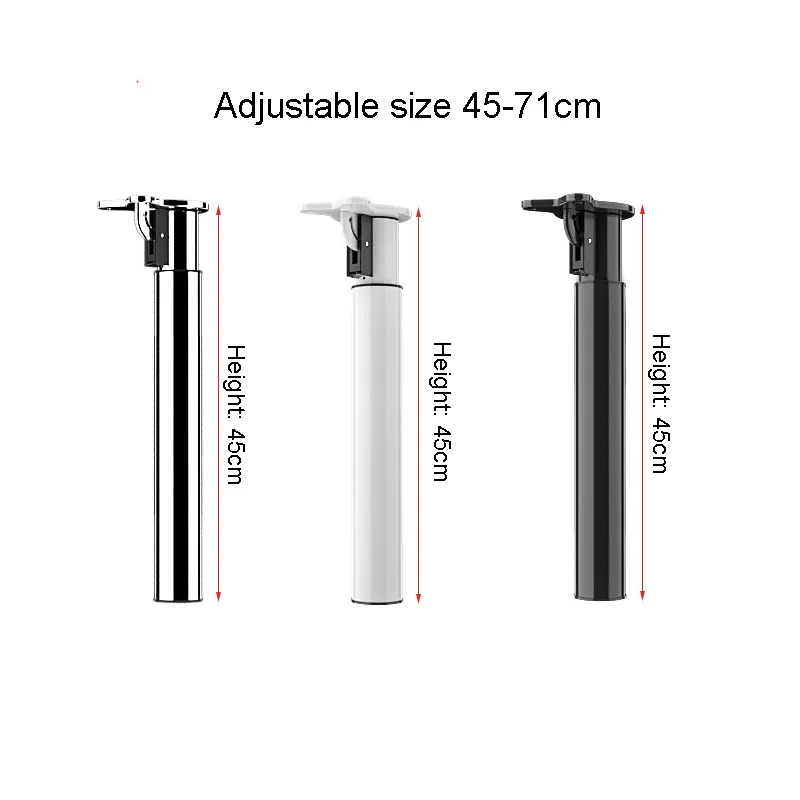 Customized Metal Round Adjustable Height Folding Telescopic Dining Table Legs Foldable Telescopic Bar Feet
