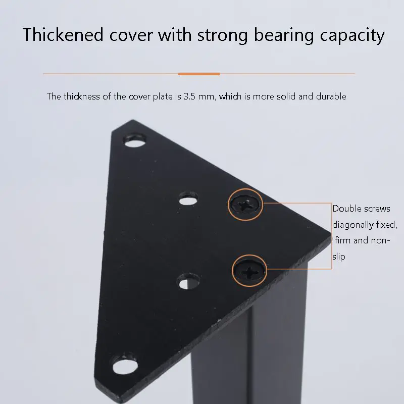 Customized  Adjustable Aluminum Alloy Furniture Bathroom Cabinet Feet Support Legs, Available In Brushed Black And Gold