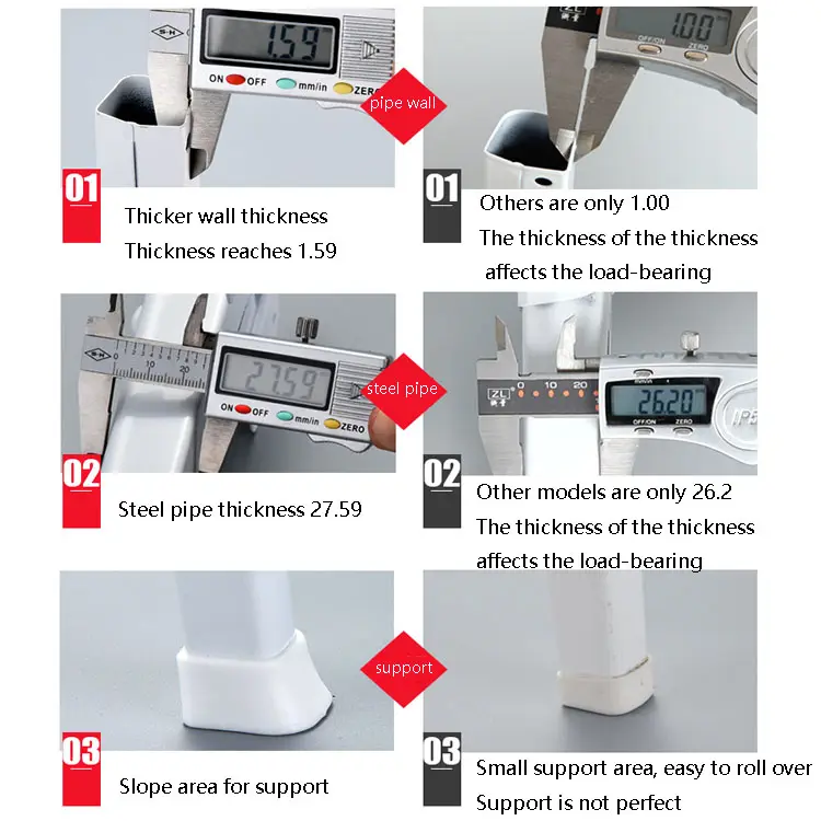 Customized Foldable Table Legs And Feet For Laptop Study Table, 4 Final Colors Available