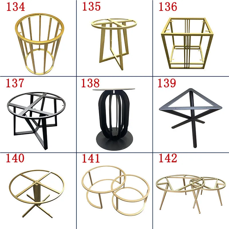 Customized Wrought Iron Bench Table Legs Slate Table Leg Brackets Metal stainless Steel Table Frame